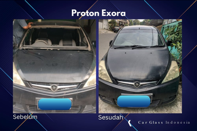 kaca depan proton exora